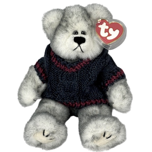 Ty 1993 Fairbanks Land of the Midnight Sun 9” White & Grey Bear With Sweater - Picture 11 of 11